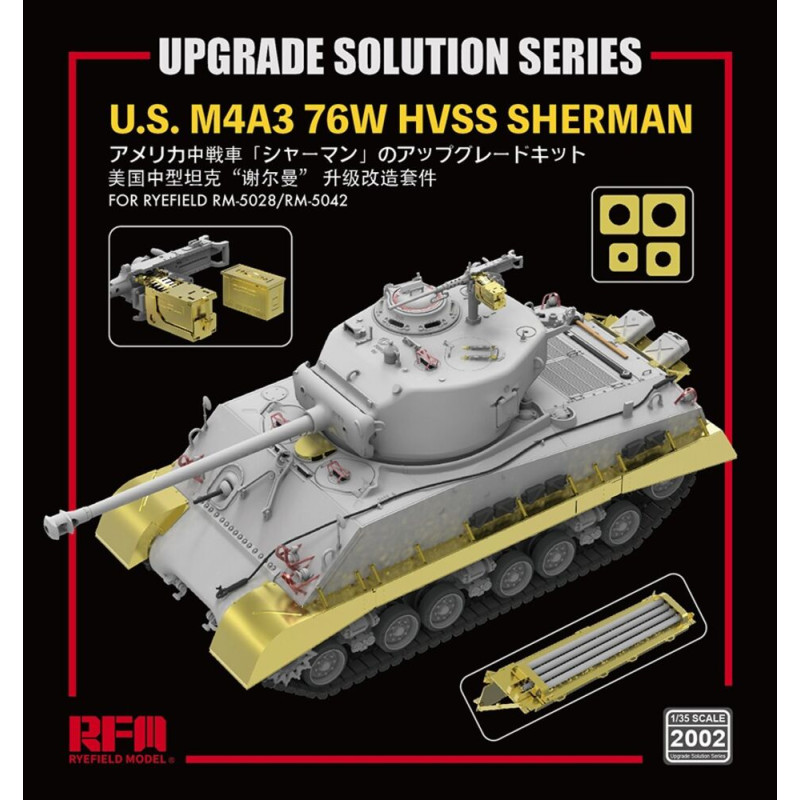 Kit de mise à niveau pour M4A3 Sherman 5028 et 5042 - 1/35 - RYE FIELD 2002
