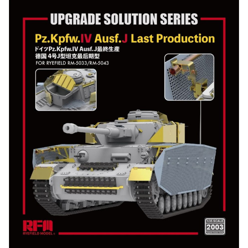 Kit de mise à niveau Pz.Kpfw.IV Ausf.J (réf. 5033 et 5043) - 1/35 - RYE FIELD 2003