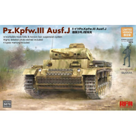 Pz.Kpfw. III Ausf. J avec chenilles fonctionnelles - 1/35 - RYE FIELD 5070