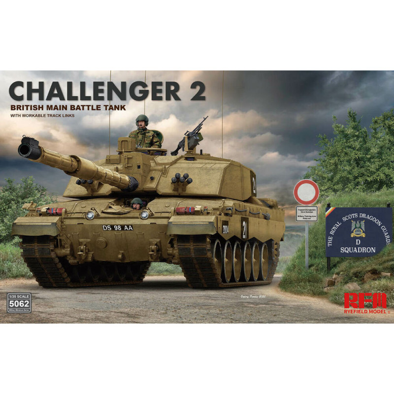 Char Challenger 2 britannique avec chenilles - 1/35 - RYE FIELD 5062
