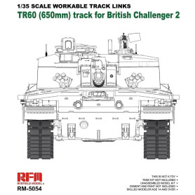 Maillons de chenille fonctionnels pour Challenger 2 TR60 - 1/35 - RYE FIELD 5054