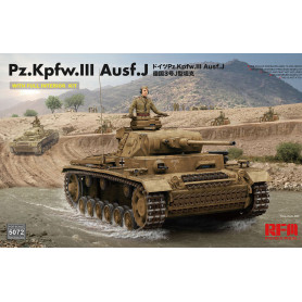 Pz. Kpfw. III Ausf. J avec intérieur complet - 1/35 - RYE FIELD 5072