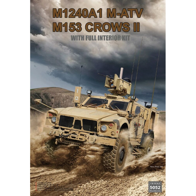 M1240A1 M-ATV (M153 CROWS II) avec intérieur complet - 1/35 - RYE FIELD 5052