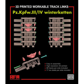 Maillons chenille hiver Pz.III/IV fonctionnels (impr. - 1/35 - RYE FIELD 2018
