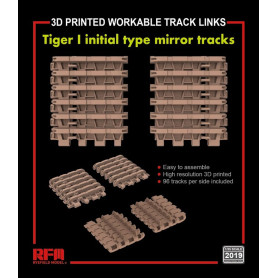 Chenilles fonctionnelles Tiger I initial "mirror tracks - 1/35 - RYE FIELD 2019