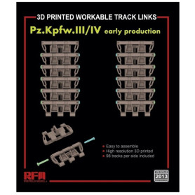 Chenilles fonctionnelles Pz.Kpfw. III/IV 1ère prod. (3D) - 1/35 - RYE FIELD 2013
