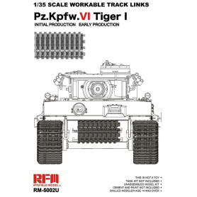 Chenilles fonctionnelles Tiger I early production - 1/35 - RYE FIELD 5002U