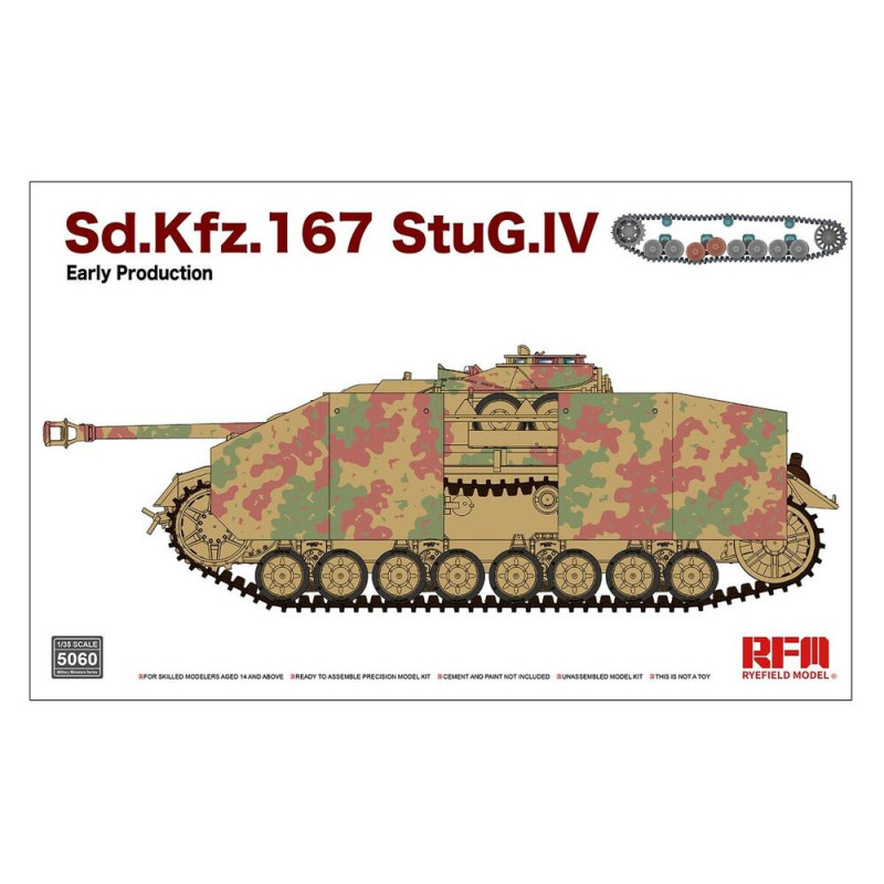 Sd.Kfz.167 StuG.IV 1ère prod, chenilles - 1/35 - RYE FIELD 5060