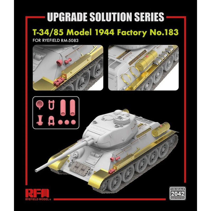 Kit de mise à niveau pour le T-34/85 1944 - 1/35 - RYE FIELD 2042