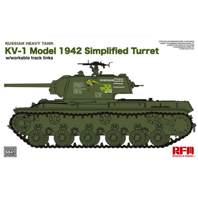 KV-1 Modèle 1942 Tourelle simplifiée - 1/35 - RYE FIELD 5041