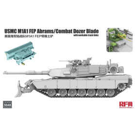 USMC M1A1 FEP Abrams lame bulldozer, chenilles fonct. - 1/35 - RYE FIELD 5048