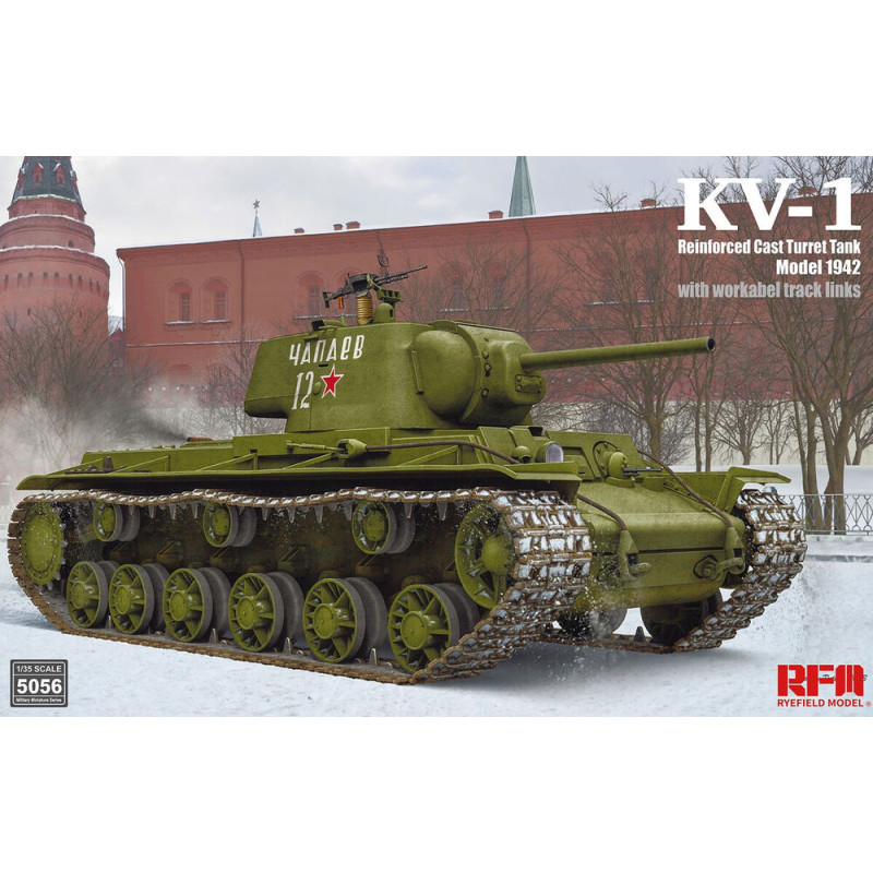KV-1 tourelle moulée renforcée, modèle 1942 - 1/35 - RYE FIELD 5056