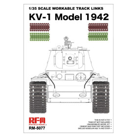 Maillons de chenille fonctionnels KV-1 Model 1942 - 1/35 - RYE FIELD 5077