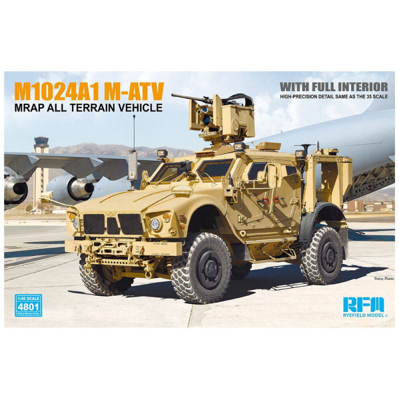 M1240A1 M-ATV MRAP avec intérieur complet - 1/48 - RYE FIELD 4801