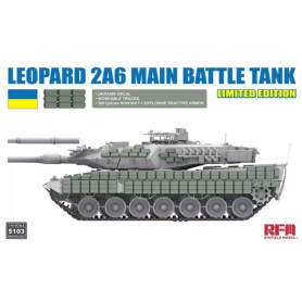 Leopard 2A6 Char de combat principal Édition limitée - 1/35 - RYE FIELD 5103