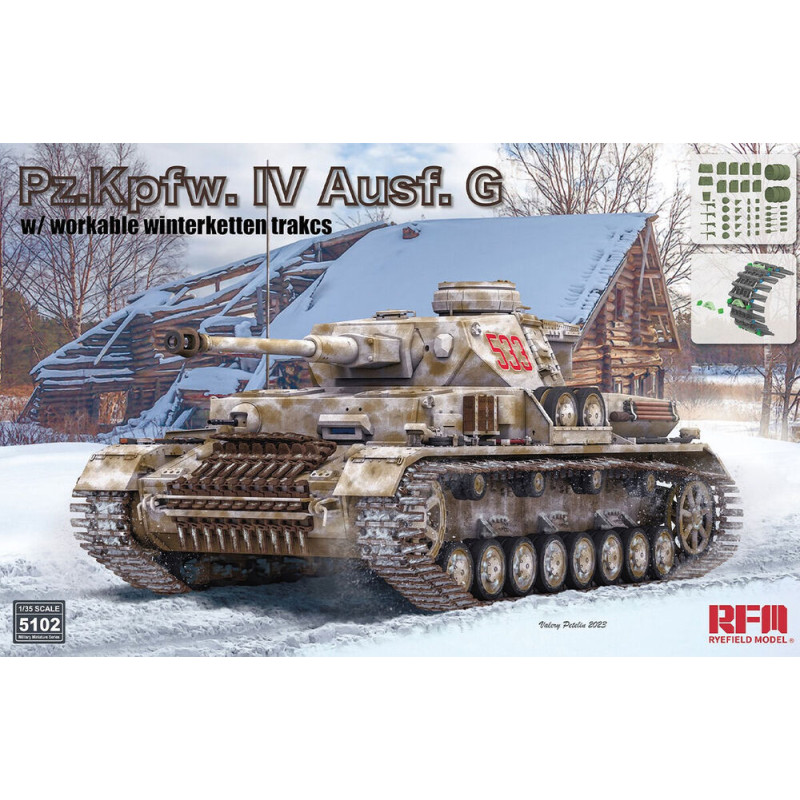 Pz.Kpfw. IV Ausf. G avec chenilles Winterketten - 1/35 - RYE FIELD 5102