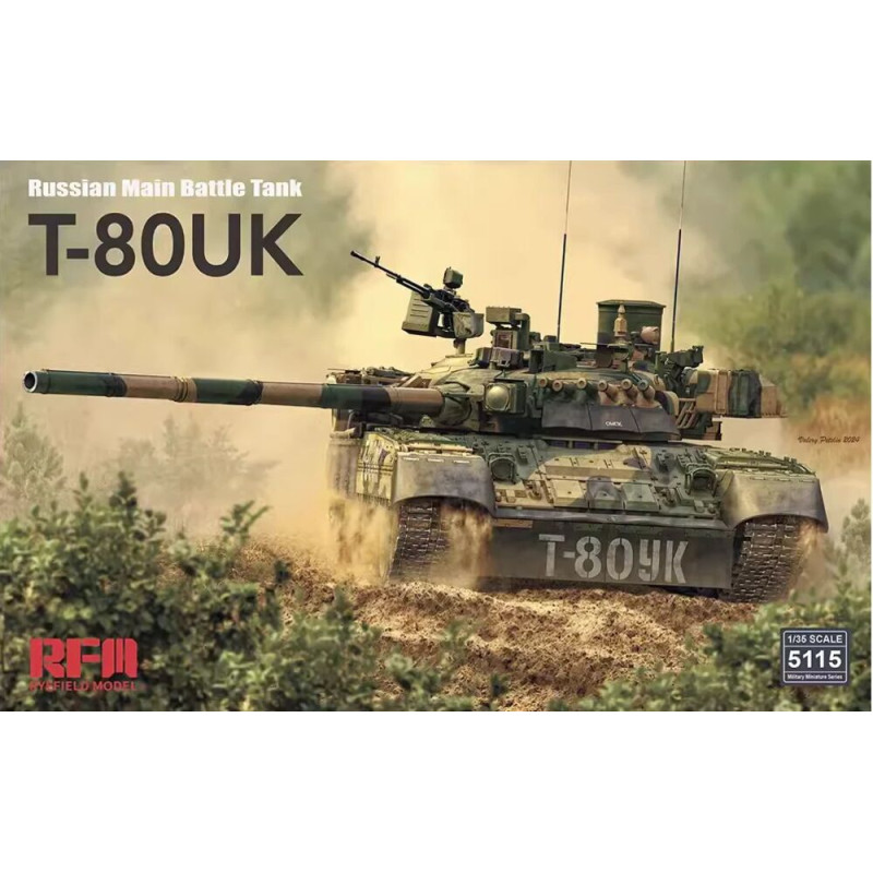 T-80UK, char de combat principal russe - 1/35 - RYE FIELD 5115