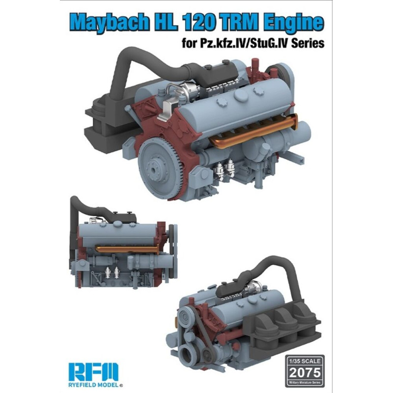 Moteur Maybach HL 120 TRM pour Pz.Kpfw.IV / StuG.IV - 1/35 - RYE FIELD 2075
