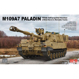 Obusier automoteur M109A7 Paladin 155 mm chenilles - 1/35 - RYE FIELD 5129