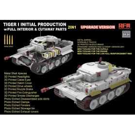 Tiger I prod. initiale, début 1943, intérieur complet - 1/35 - RYE FIELD 5131