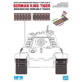 King Tiger allemand chenilles Gg26/800/300 - 1/35 - RYE FIELD 3032