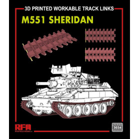 Maillons chenilles fonctionnels M551 Sheridan 3D - 1/35 - RYE FIELD 3034