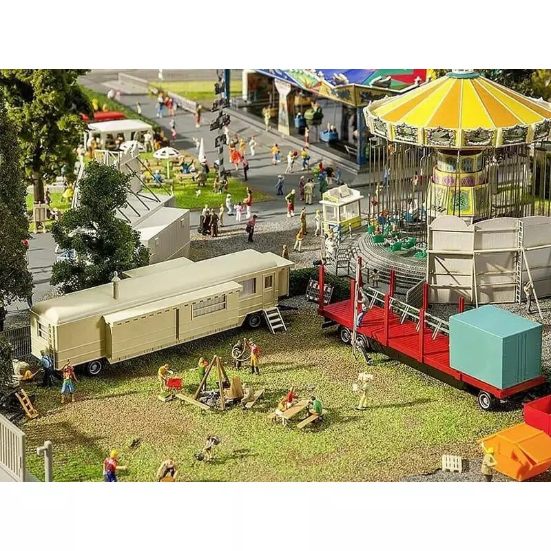 Remorque et caravane SET 1 - HO 1/87 - FALLER 140480