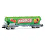 Wagon trémie transport de sucre Andros ép. V SNCF - N 1/160 - ARNOLD HN6733