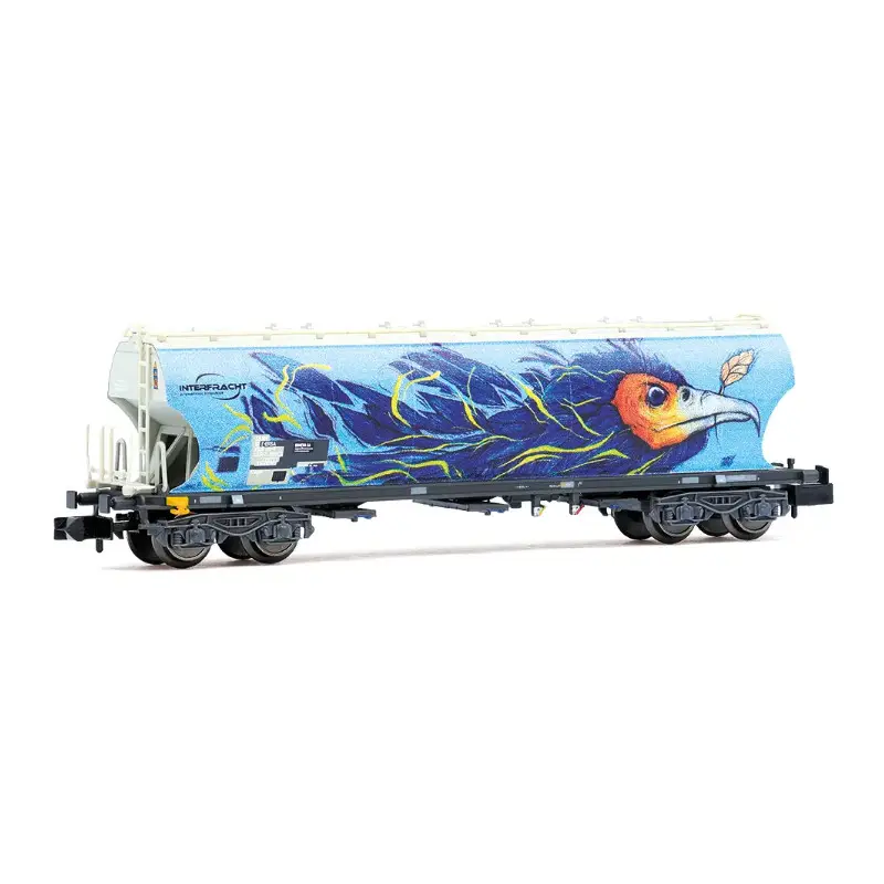 Wagon trémie céréaliers « Interfracht », avec graffitis ép. IV SNCF - N 1/160 - ARNOLD HN6739