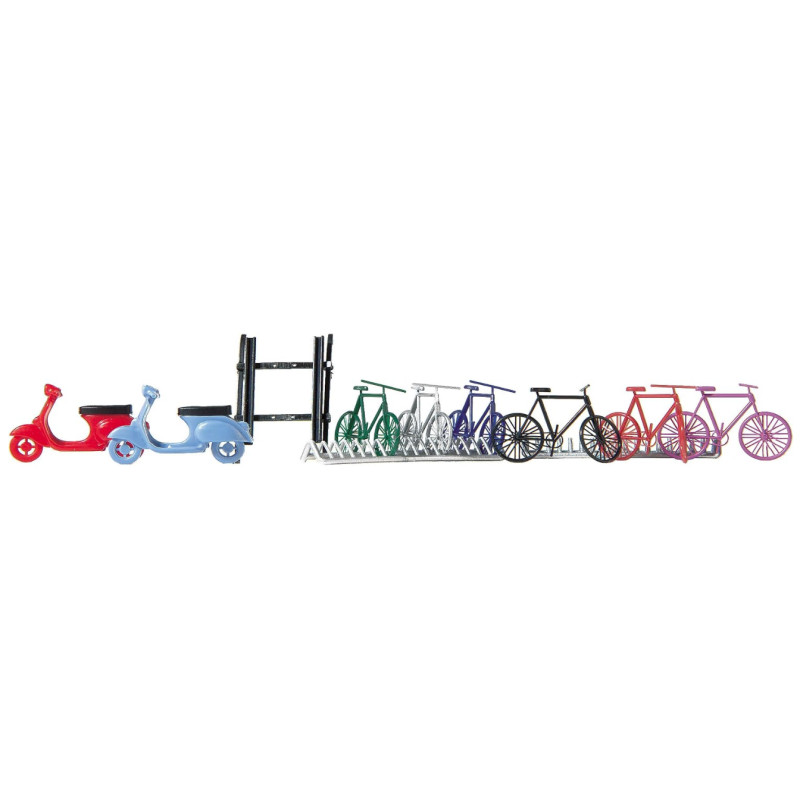 Scooters et vélos - HO 1/87 - BUSCH 6013