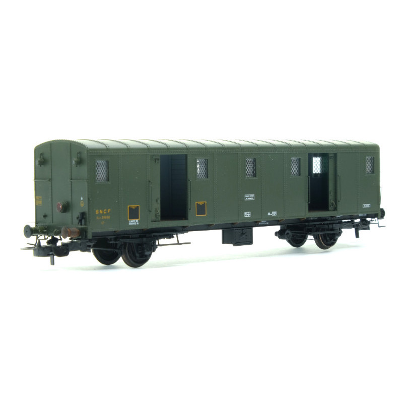 Fourgon Ocem 30 Rennes ép III SNCF avec feux - HO 1/87 - REE VB-004