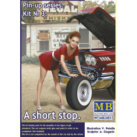 Série Pin-up. Un court arrêt. Kit n°3 - 1/24 - MASTER BOX 24017