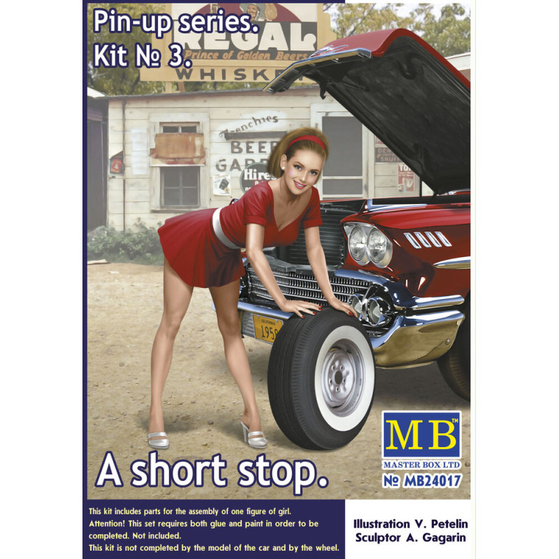 Série Pin-up. Un court arrêt. Kit n°3 - 1/24 - MASTER BOX 24017