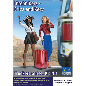Autostoppeuses, Erica et Kery, Kit n°1 série Truckers - 1/24 - MASTER BOX 24041