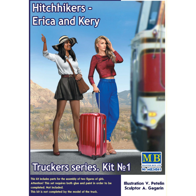 Autostoppeuses, Erica et Kery, Kit n°1 série Truckers - 1/24 - MASTER BOX 24041