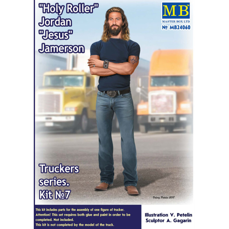 Série Truckers, "Holy Roller" Jordan "Jesus" Jamerson - 1/24 - MASTER BOX 24060