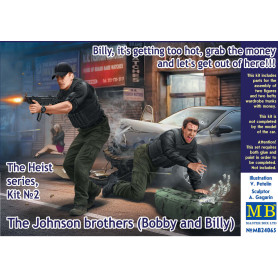 The Heist, Kit 2, Les frères Johnson (Bobby et Billy) - 1/24 - MASTER BOX 24065