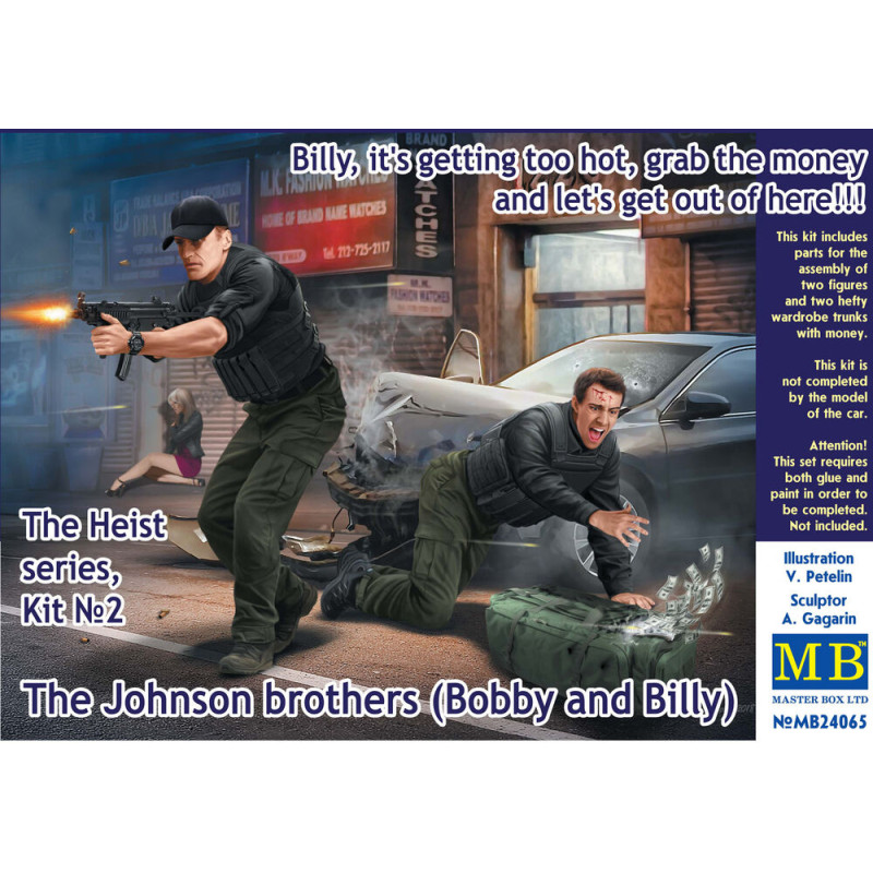 The Heist, Kit 2, Les frères Johnson (Bobby et Billy) - 1/24 - MASTER BOX 24065