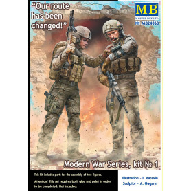 Itinéraire modifié ! Série Guerre Moderne, kit n°1 - 1/24 - MASTER BOX 24068