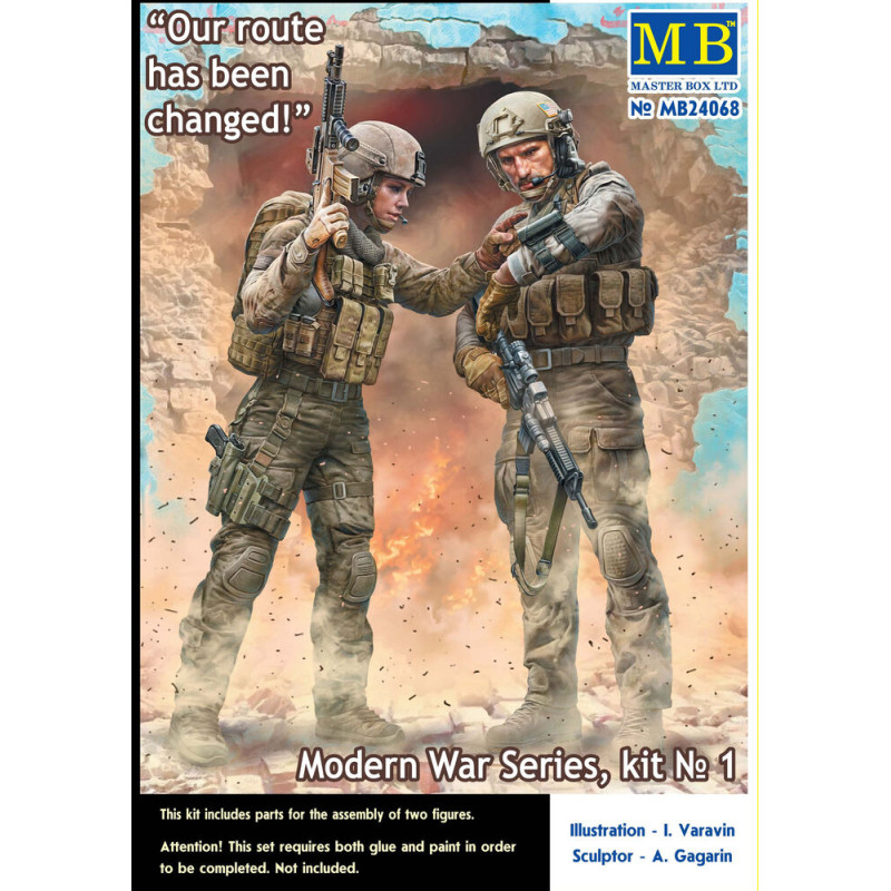Itinéraire modifié ! Série Guerre Moderne, kit n°1 - 1/24 - MASTER BOX 24068