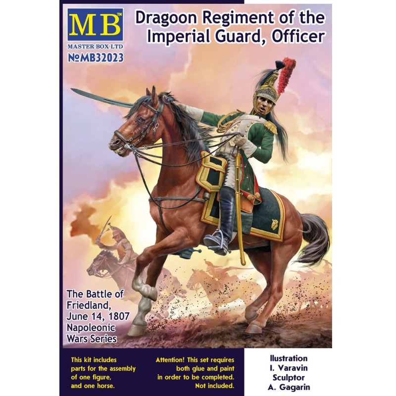 Dragons Garde impériale, Friedland 1807 - 1/32 - MASTER BOX 32023