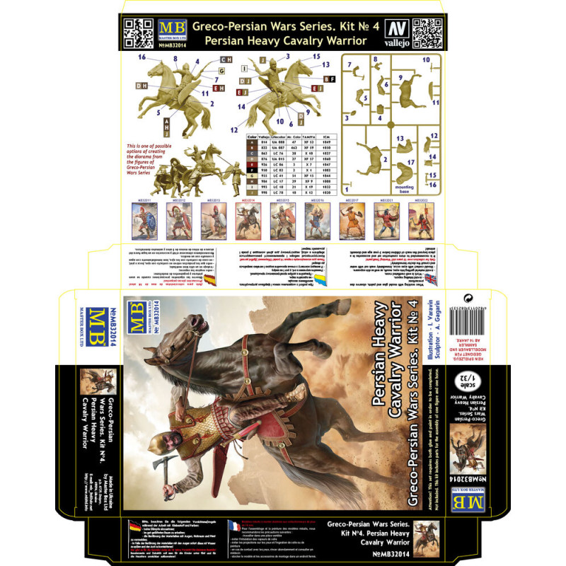 Guerres gréco-perses. Kit n°4. Cavalier lourd perse - 1/32 - MASTER BOX 32014