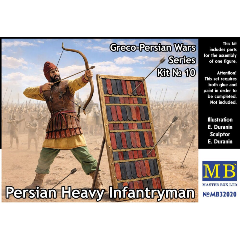 Guerres gréco-perses, Kit n°10, Fantassin lourd perse - 1/32 - MASTER BOX 32020