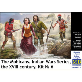 Mohicans, Guerres indiennes, XVIIIe siècle, Kit n° 6 - 1/35 - MASTER BOX 35234