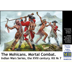 Mohicans, combat mortel, Guerres indiennes, XVIIIe - 1/35 - MASTER BOX 35236