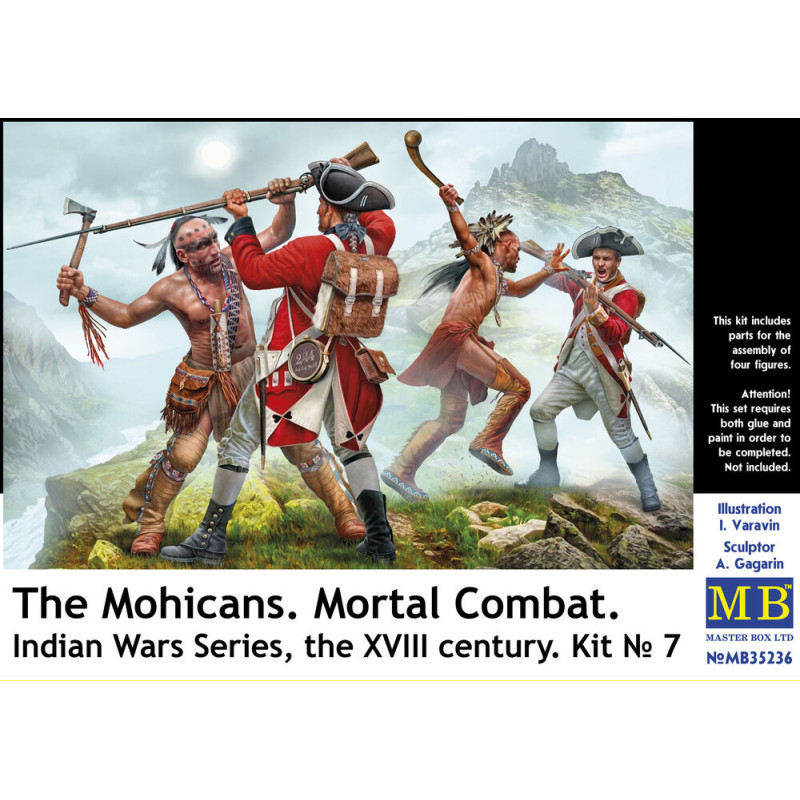 Mohicans, combat mortel, Guerres indiennes, XVIIIe - 1/35 - MASTER BOX 35236