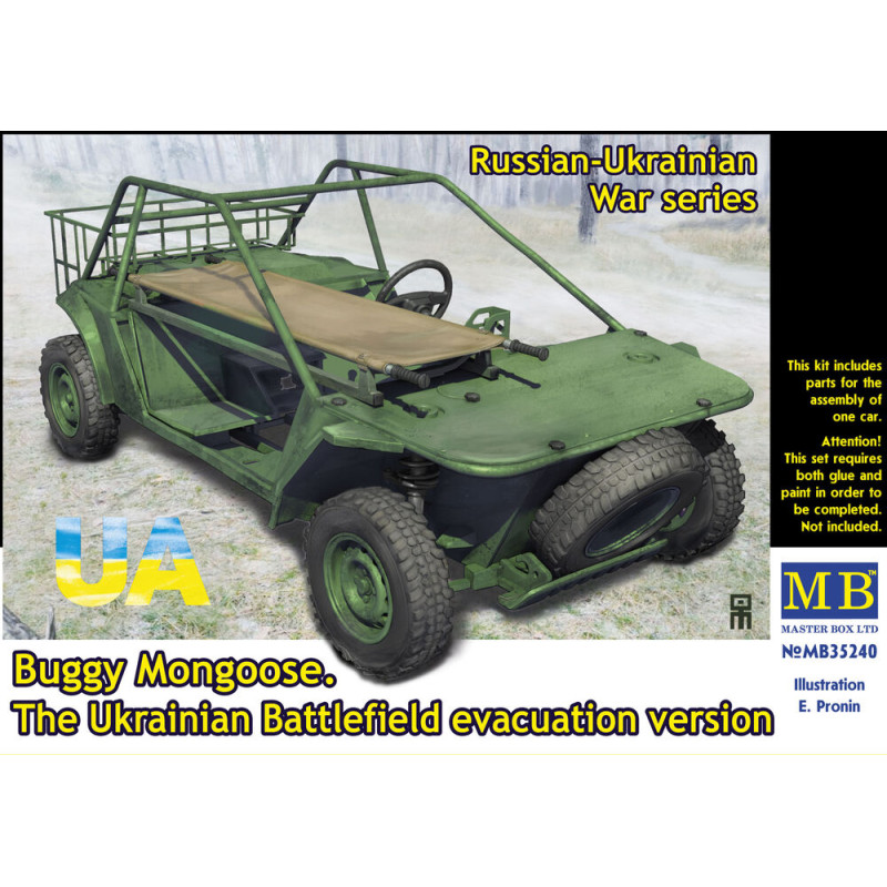 Buggy Mongoose, évacuation champ de bataille ukrainien - 1/35 - MASTER BOX 35240