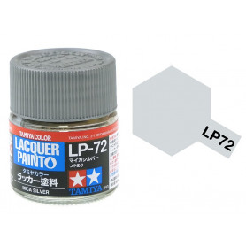 Tamiya LP-72 - Argent mica - Peinture laquée 10 ml