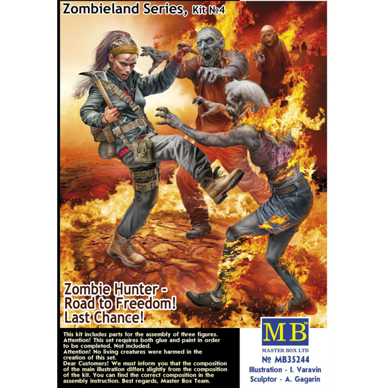 Chasseur de zombies, Vers la liberté, Zombieland Kit n°4 - 1/35 - MASTER BOX 35244