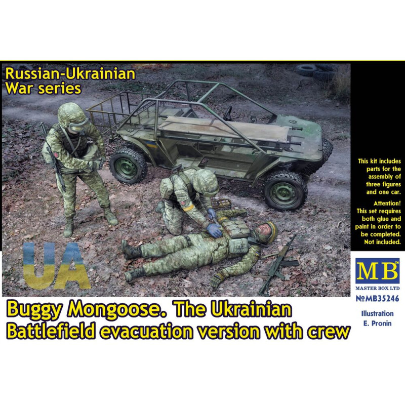 Buggy Mongoose, évacuation champ de bataille ukrainien - 1/35 - MASTER BOX 35246